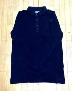 新品　G.GROUND ブラックストレッチ作業着ポロシャツLサイズ・桑和