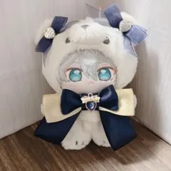 ハンドメイド　ぬい服　あんスタ　いつぬい　リボン　ハート　ネイビー　ゴールドのサムネイル
