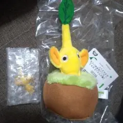 ピクミン　黄色　イエロー　引っこ抜き　マスコット&ピクミングミキーホルダー