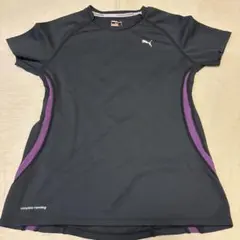Puma ランニングシャツ ブラック/パープル