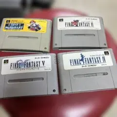 Nintendoスーパーファミコン本体とソフト4本セット