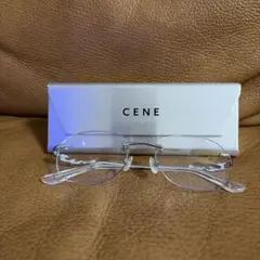 CENE リムレスメガネ