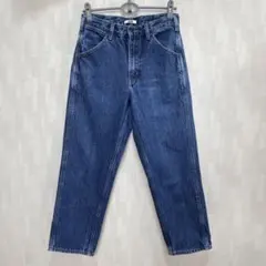 UNIQLO U ワイドフィットテーパードジーンズ 28(70) ブルー