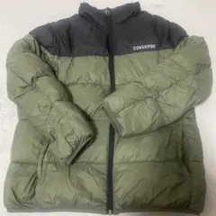 CONVERSE ダウンジャケット オリーブグリーン/ブラック