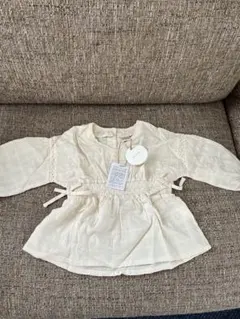 アイボリー 長袖ブラウス 95cmまで対応　tête-à-tête