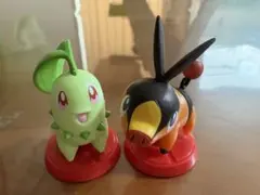 ポケモン チョコエッグ 旅立ちの3匹 チコリータ　ポカブ セット