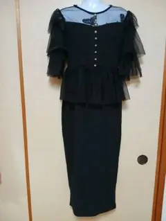 ★ＳHEINゴージャスでお洒落な♪ブラックフリルドレス✨最終価格です❗