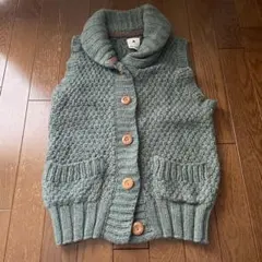 ニコアンド ニットベスト　試着のみ　グリーン