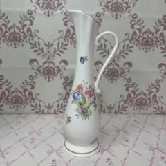 フラワーベース　花瓶　一輪挿し　陶器　花柄のサムネイル