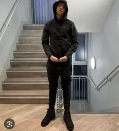 NIKE　テックフリース　セットアップ　上下　ブラック　S