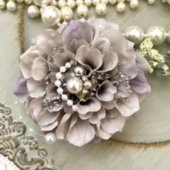 【特別価格】アンティークラベンダーコサージュ卒業式入学セレモニー