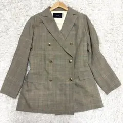 フレームワーク　テーラードジャケット　チェック　ダブルブレスト 36 S相当のサムネイル
