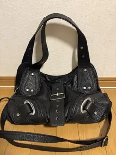 DTYYPE エンボス2WAY ショルダーバッグ ブラック　Y2Kのサムネイル