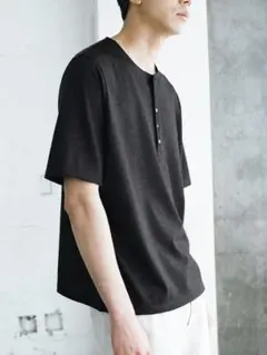 Mサイズ　Wool Jersey Henley T-Shirtのサムネイル