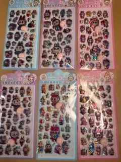 ラブブ　LABUBU ボンボンシール　お尻シール　6セト