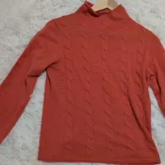 （NibIiCk）タートルネックセーターオレンジ系（M）