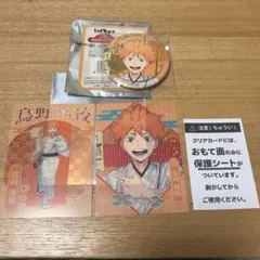 ハイキュー　日向翔陽　箔押し缶バッジ　トレーディングカード　レッツゴーキョート