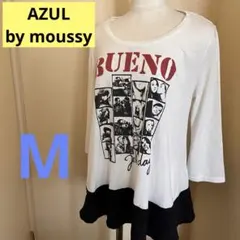 【美シルエット♡BUENOロゴ】AZUL 七分袖カットソー×フリル裾　秋も
