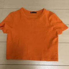 Tシャツ　オレンジ　レディース　ZARAのサムネイル