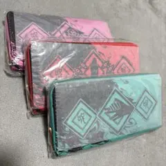 呪術廻戦 長財布 ウォレット 3個セット（ピンク・赤・緑）