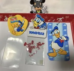 ディズニー　レトロ　チケットホルダー　ドナルド　3枚セット　希少