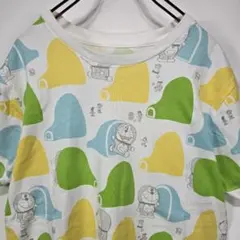 コラボ　半袖　Tシャツ　S　ドラえもん　総柄　マルチカラー　アニメ　希少　古着