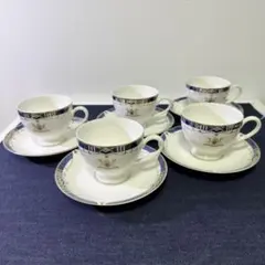美品】ロワイヤルリモージュ Hadrien カップ＆ソーサー 5客 美品 