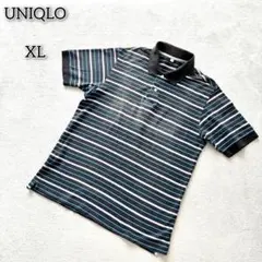 ユニクロ 【XL】 トップス ポロシャツ ボーダー柄 3色 ハーフボタン 襟付き