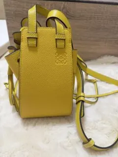 loewe ロエベ ハンモック ミニ 2WAY ショルダーバッグ イエロー