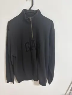 GAP ハーフジップ スウェット ブラック Lサイズ