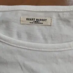 HEART MARKET 長袖トップス ホワイト/ストライプ