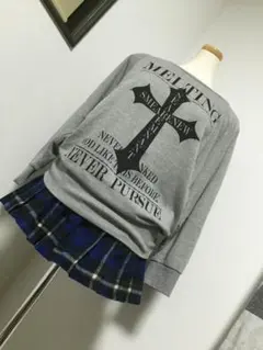 パンク系 トップスとスカートのセット