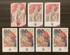 【匿名配送】 オリエンス ランダムチェキ風カード 赤城ウェン 7枚セット