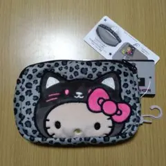 新品　しまむら　日焼けキティ　マルチティッシュケース　ヒョウ柄　タグ付き　ねこ