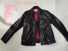 レザーライダースジャケット 黒
