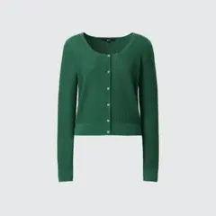 UNIQLO : C レースラウンドネックショートカーディガンのサムネイル