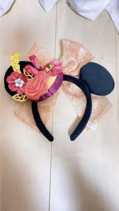 美品⭐︎TDR ミニーのスタイルスタジオ ミニスタ　ミニー　春服　カチューシャ