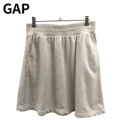 GAP ベージュ ミニスカート ポケット付き スウェット 楽ちん 部屋着