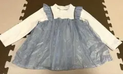 petit main フリル星柄チュニック　サイズ100