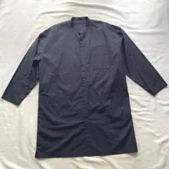 MUJI LABO 高密度　コットン　ロング　コート　ブラック　X-XL 美品