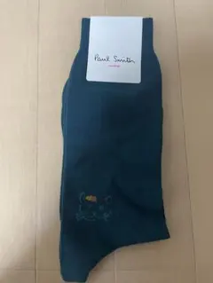 Paul Smith 猫刺繍 ダークグリーン ソックスのサムネイル