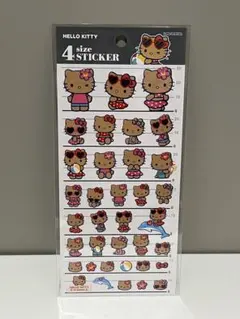 日焼けキティ　4サイズステッカー　サンリオ　ハローキティ　シール