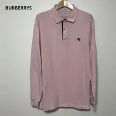 BURBERRYS バーバリーズ ピンク 長袖ポロシャツ XL コットン100%