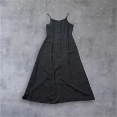 COMME CA DU MODE 黒ドット キャミワンピース M レトロ y2kのサムネイル