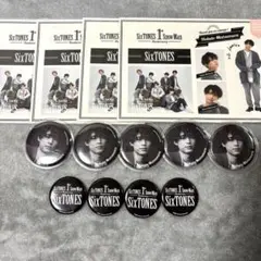  Man 1st Anniversary 缶バッジ 9人 全員 未開封 ジェシー 缶バッジ&ステッカーセット 1st Anniversary SixTONES