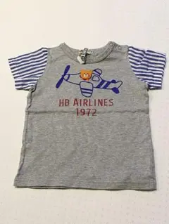 ミキハウス ホットビスケッツ Tシャツ 90cm グレー