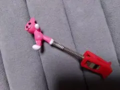 ポストペットピンクのクマ クリップ付き文房具