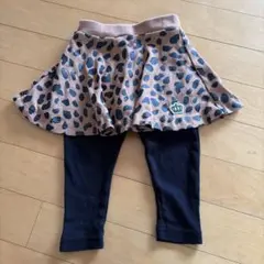 ヒョウ柄スカート付きレギンス　サスベエ