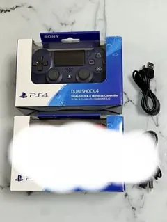 SONY PS4 コントローラー DUALSHOCK4 純正 ネイビー。
