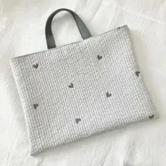 レッスンバッグ(グレーハート)